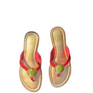 Lilly Pulitzer Palmtastic Thong Sandal • Daiquiri Pink • NWB • Sz 6 • RARE